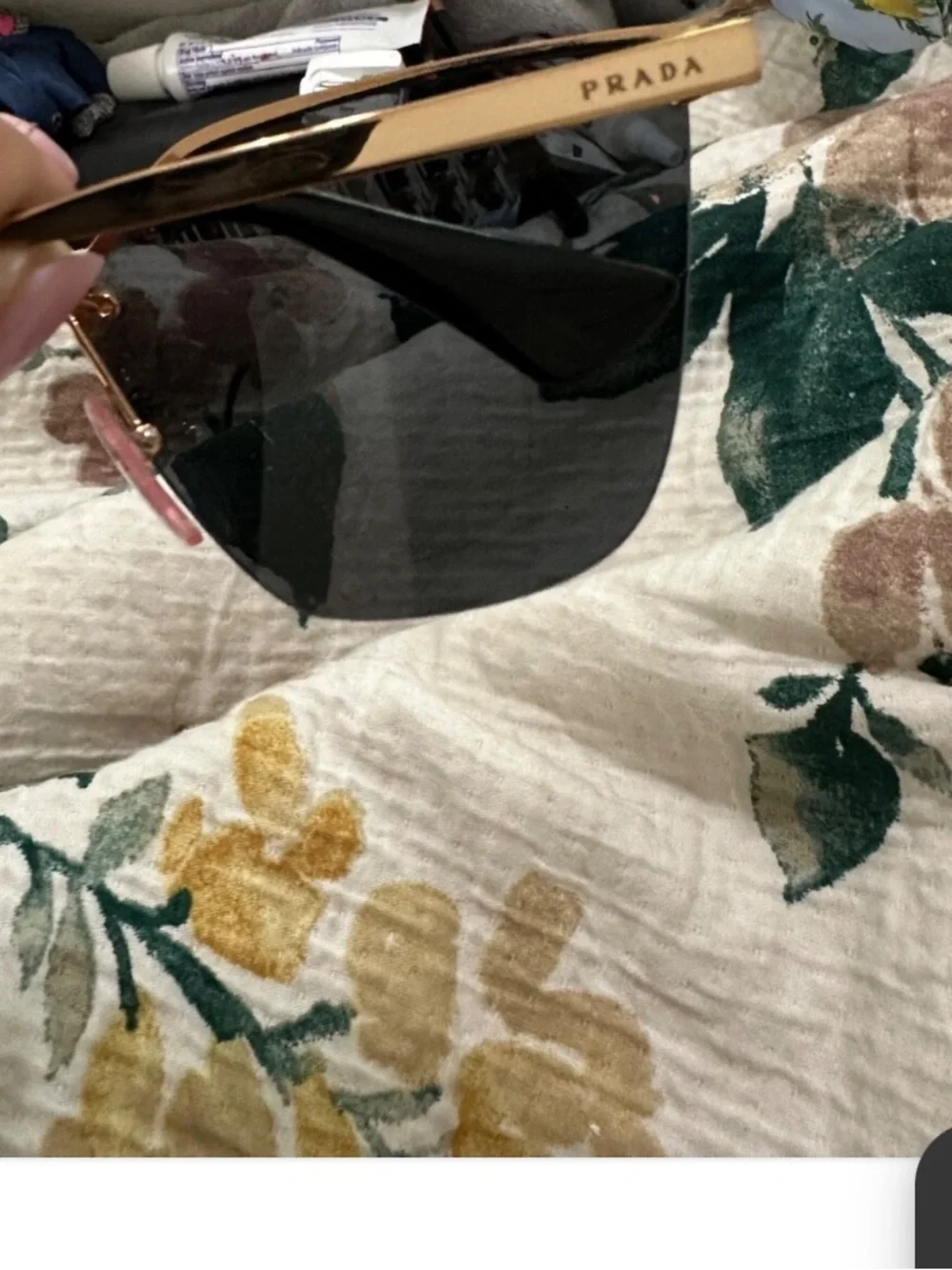 Prada Polarized Cat-Eye Sunglasses in Black